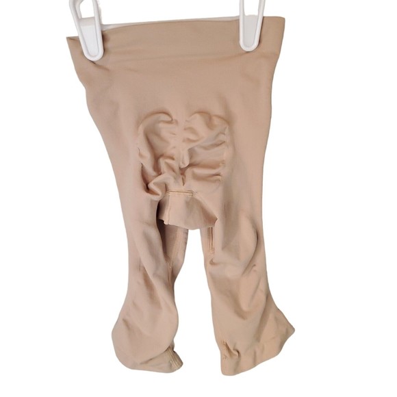 Skims Sculpting Mid Thigh Shaper Shorts Open Gusset Size XXS/XS Light Brown - Picture 10 of 10